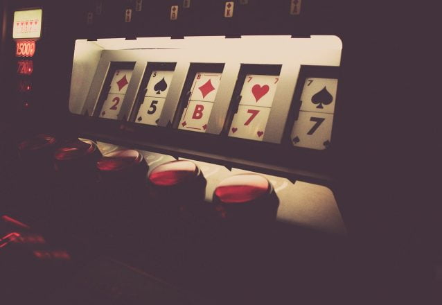 Poker machine in a casino